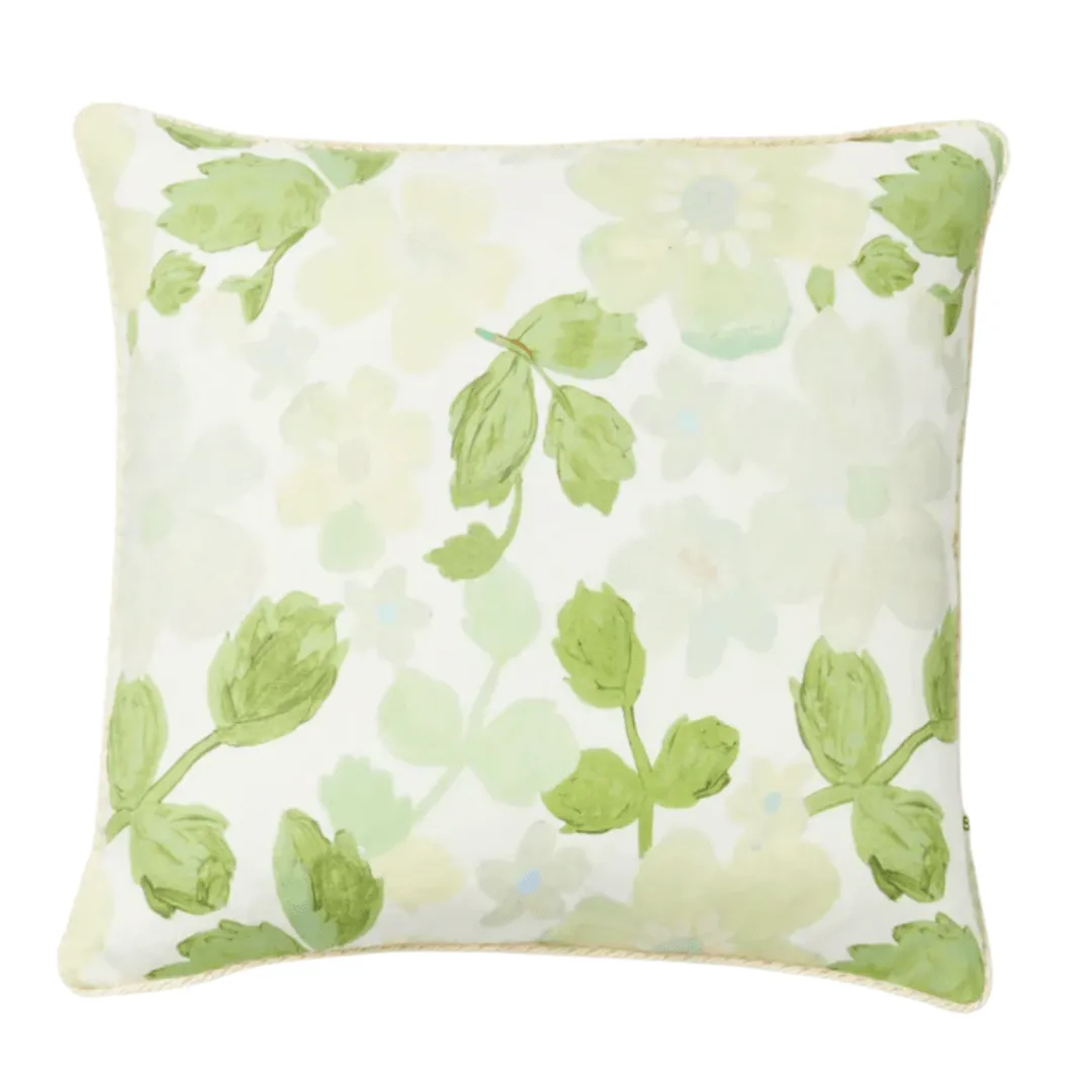Mini Pastel Floral Green Cushion | 50cm
