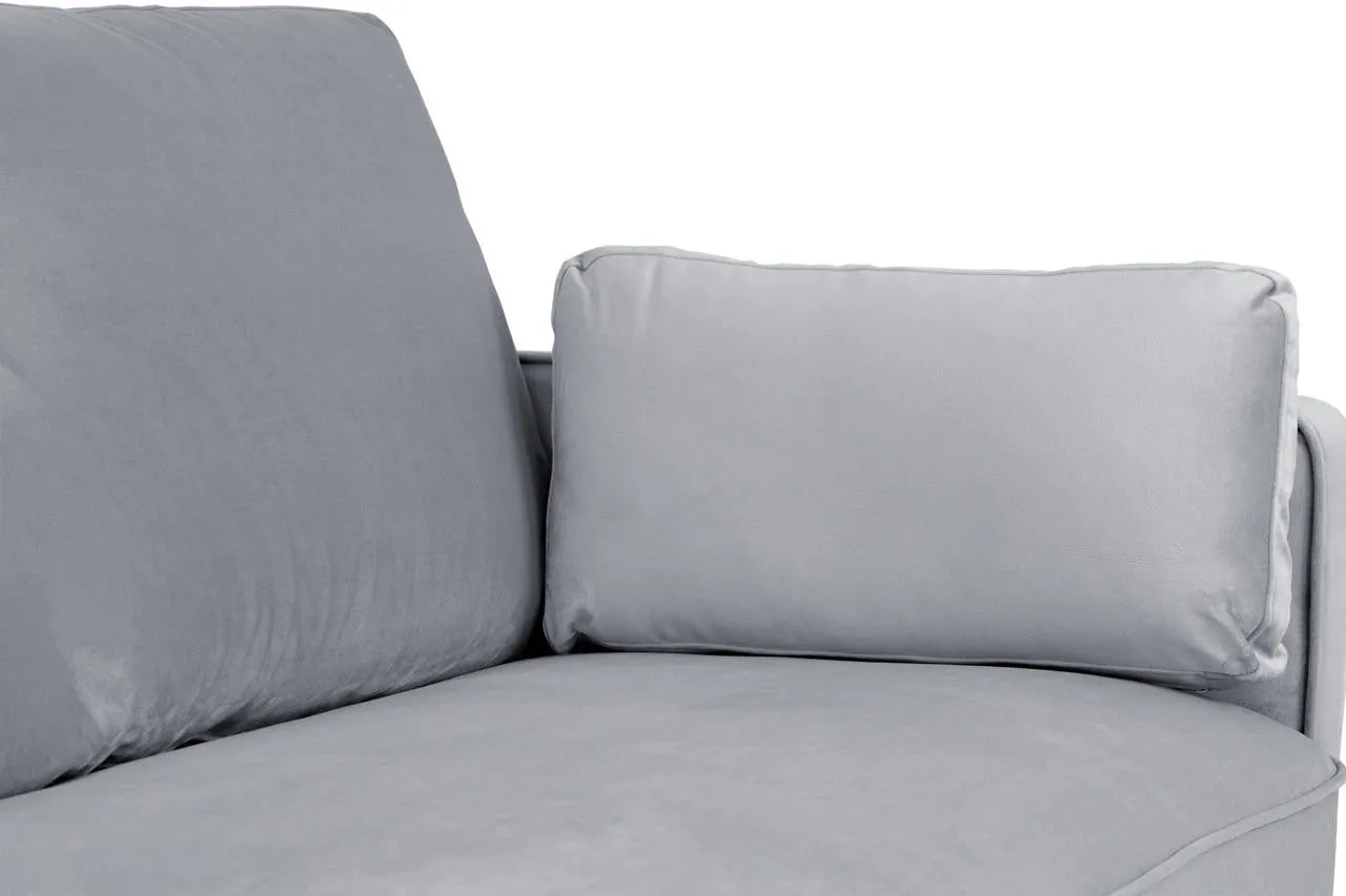 Munich Sofa - Plush Grey Armchair - 85 CM
