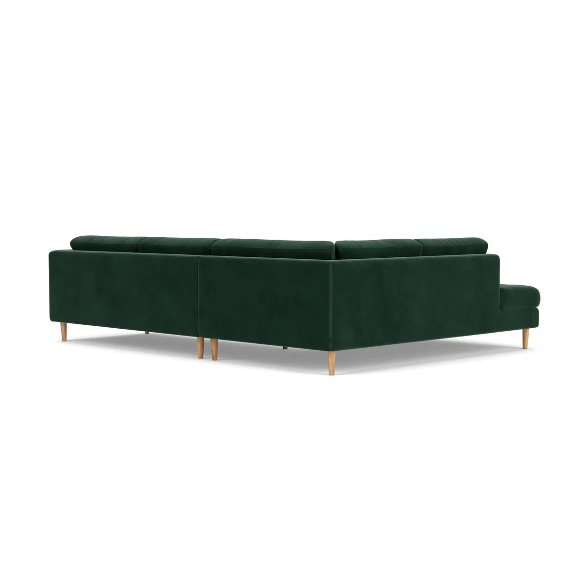 Nelson Velvet Left Corner Sofa