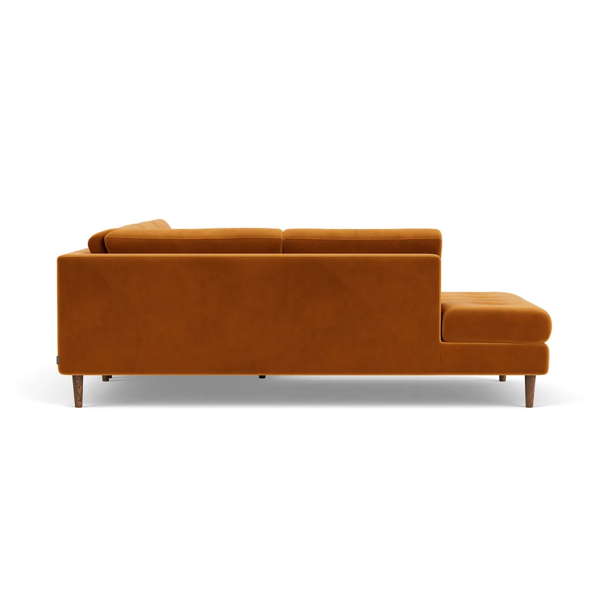 Nelson Velvet Left Corner Sofa