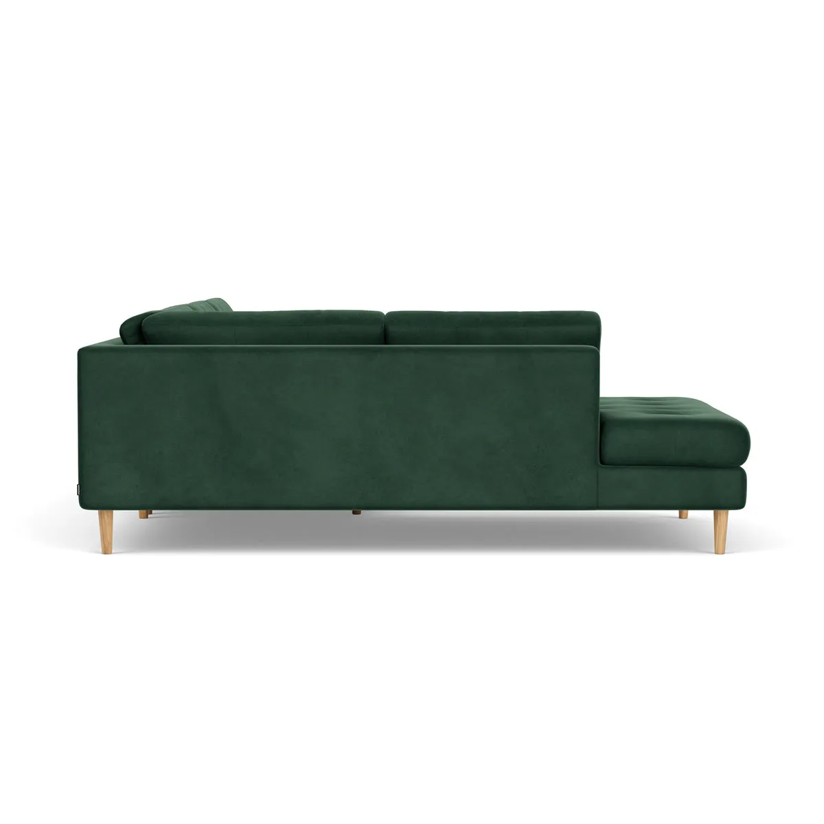 Nelson Velvet Left Corner Sofa