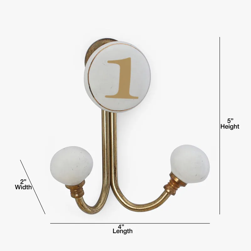 Numerical 1 Filigree Wall Hook