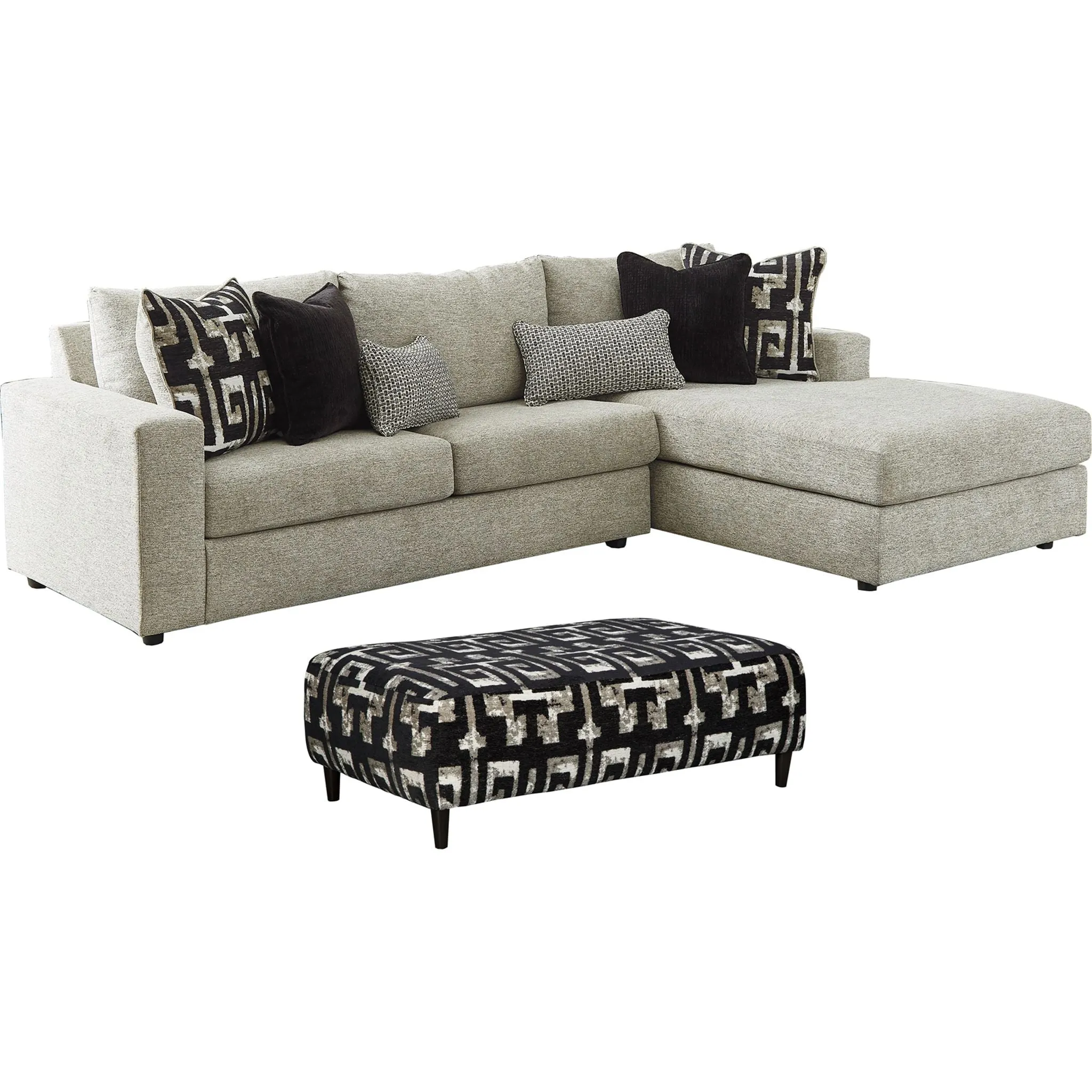 Ravenstone 3 Piece Sectional - Flint
