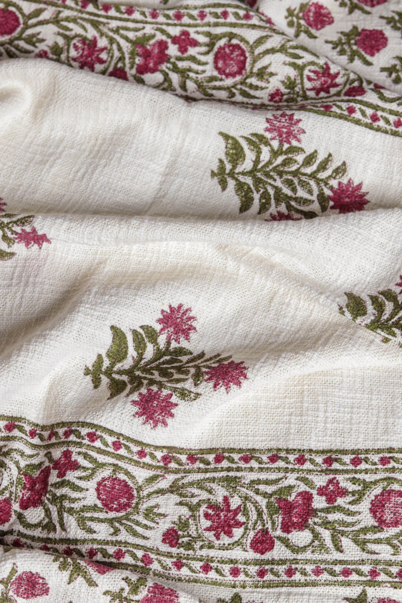 Rose Cotton Throw