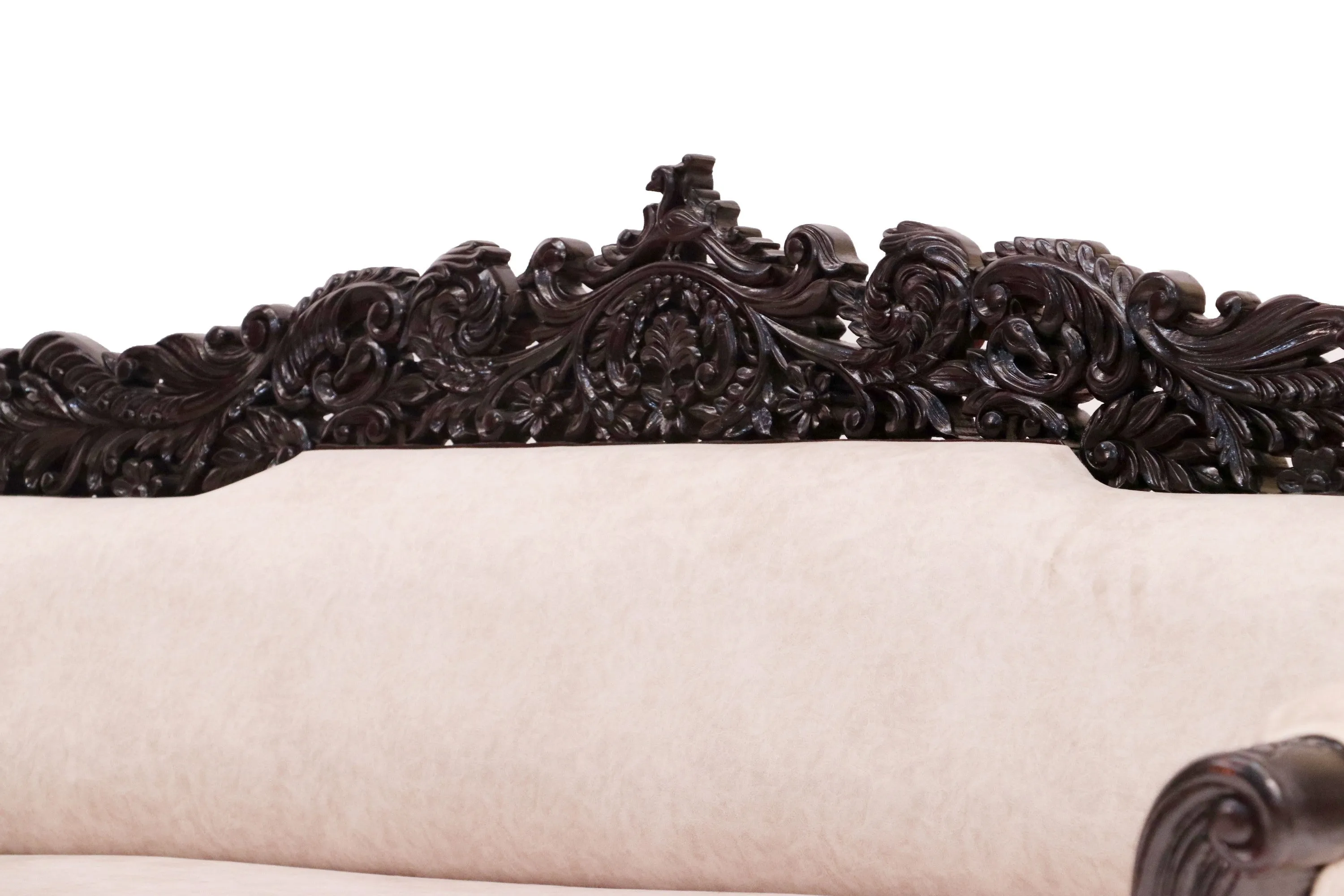 Royal Carved Teak wood 3 Seater Sofa