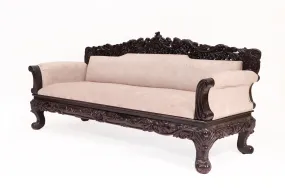 Royal Carved Teak wood 3 Seater Sofa