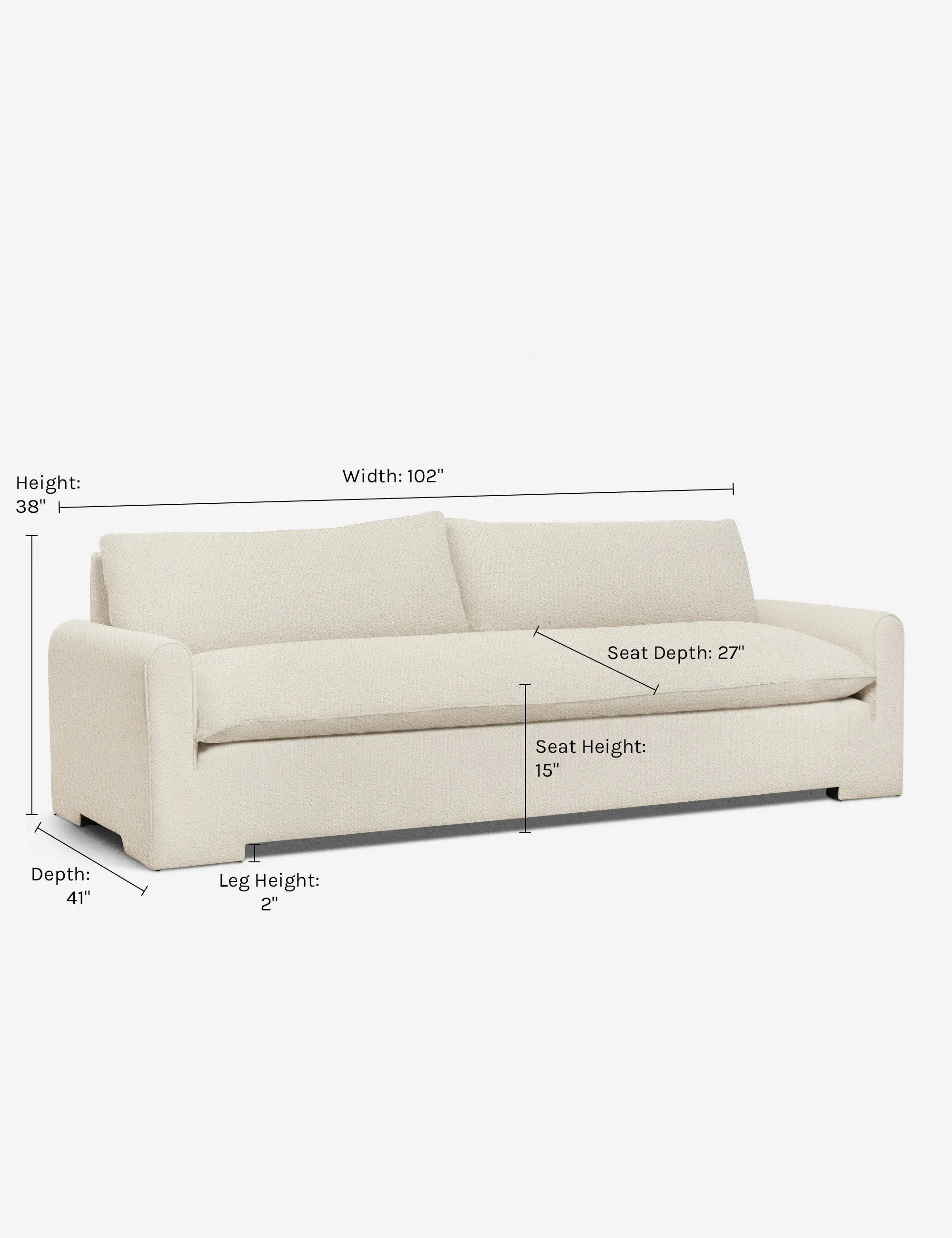 Rupert Sofa by Sarah Sherman Samuel