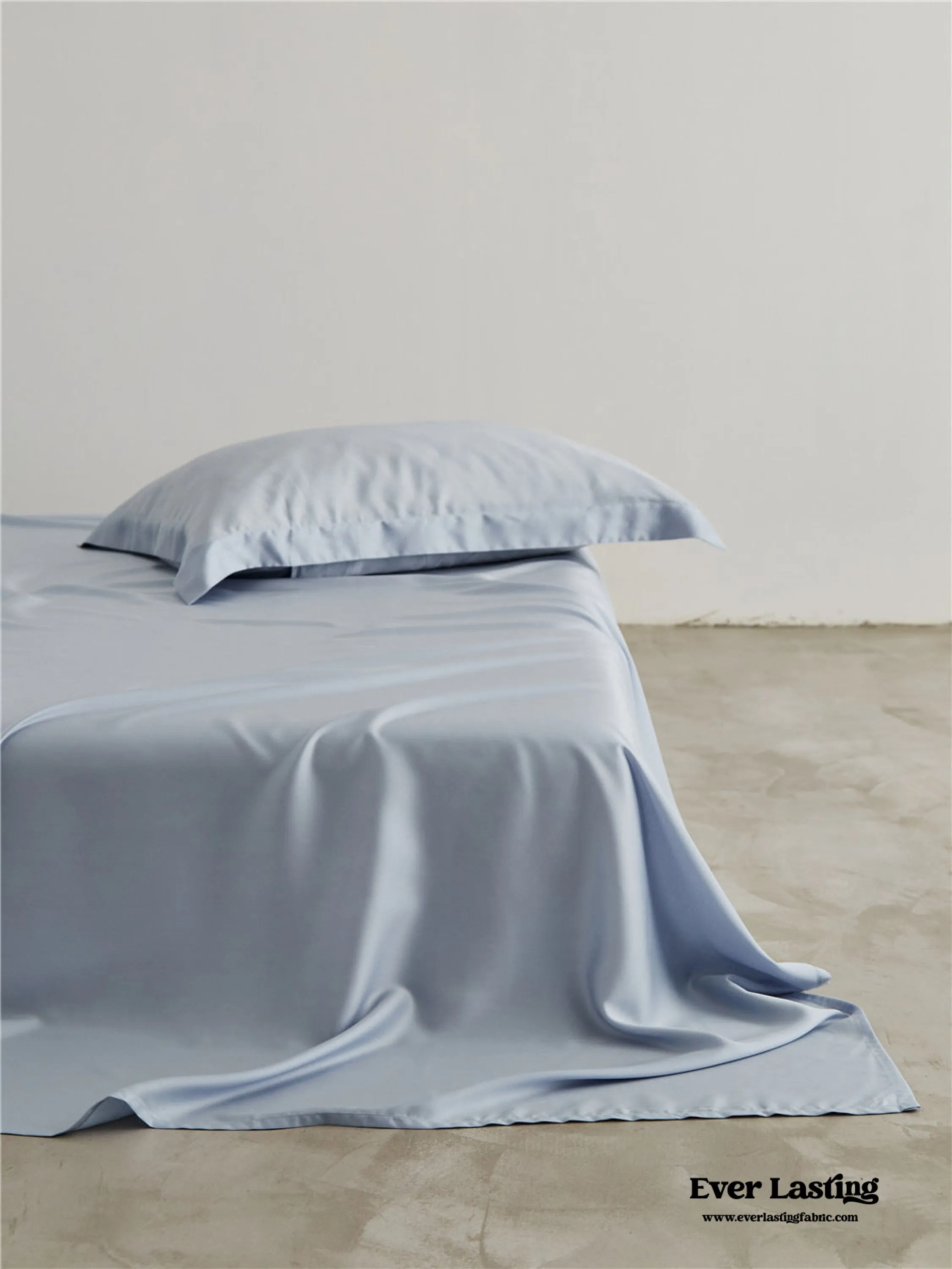 Silky Solid Tencel Sheet / Blue