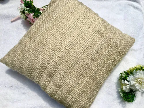 Threshold Cable Knitted Jacobean Toss Pillow - 20in X 20in - Beige