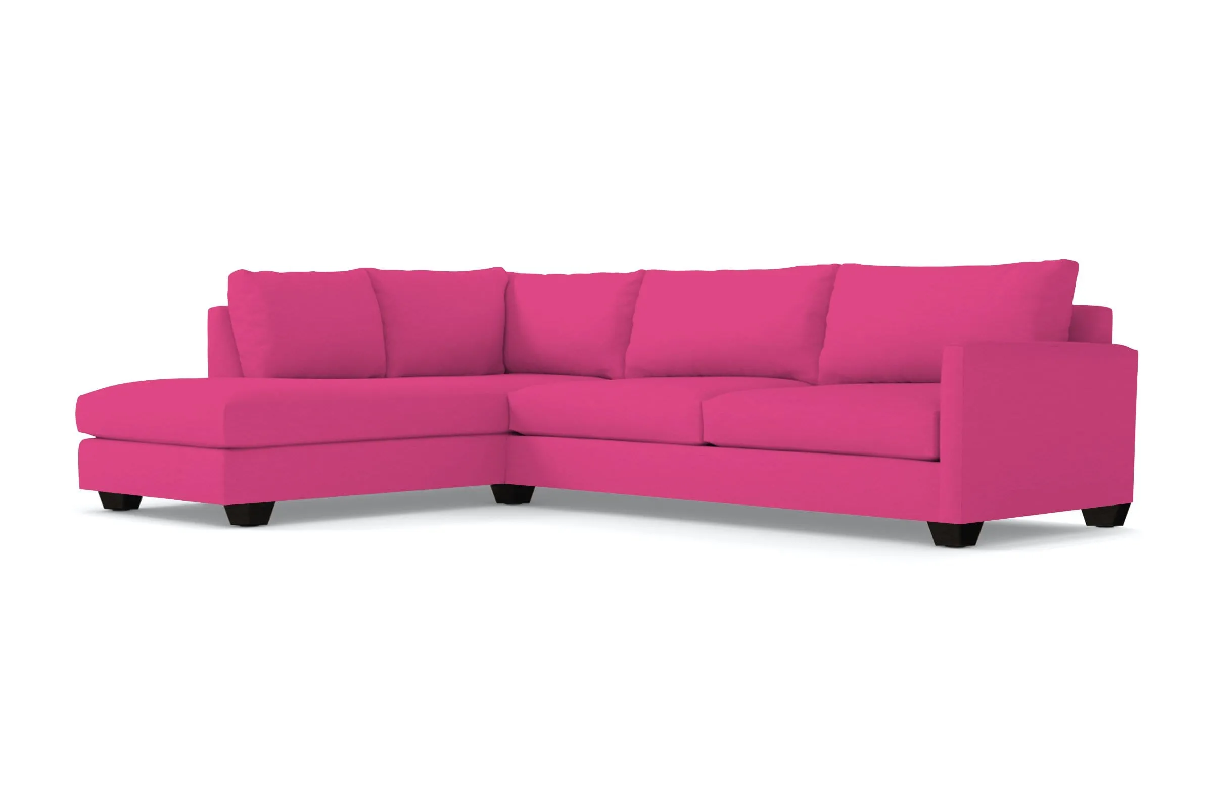 Tuxedo 2pc Sectional Sofa :: Leg Finish: Espresso / Configuration: LAF - Chaise on the Left
