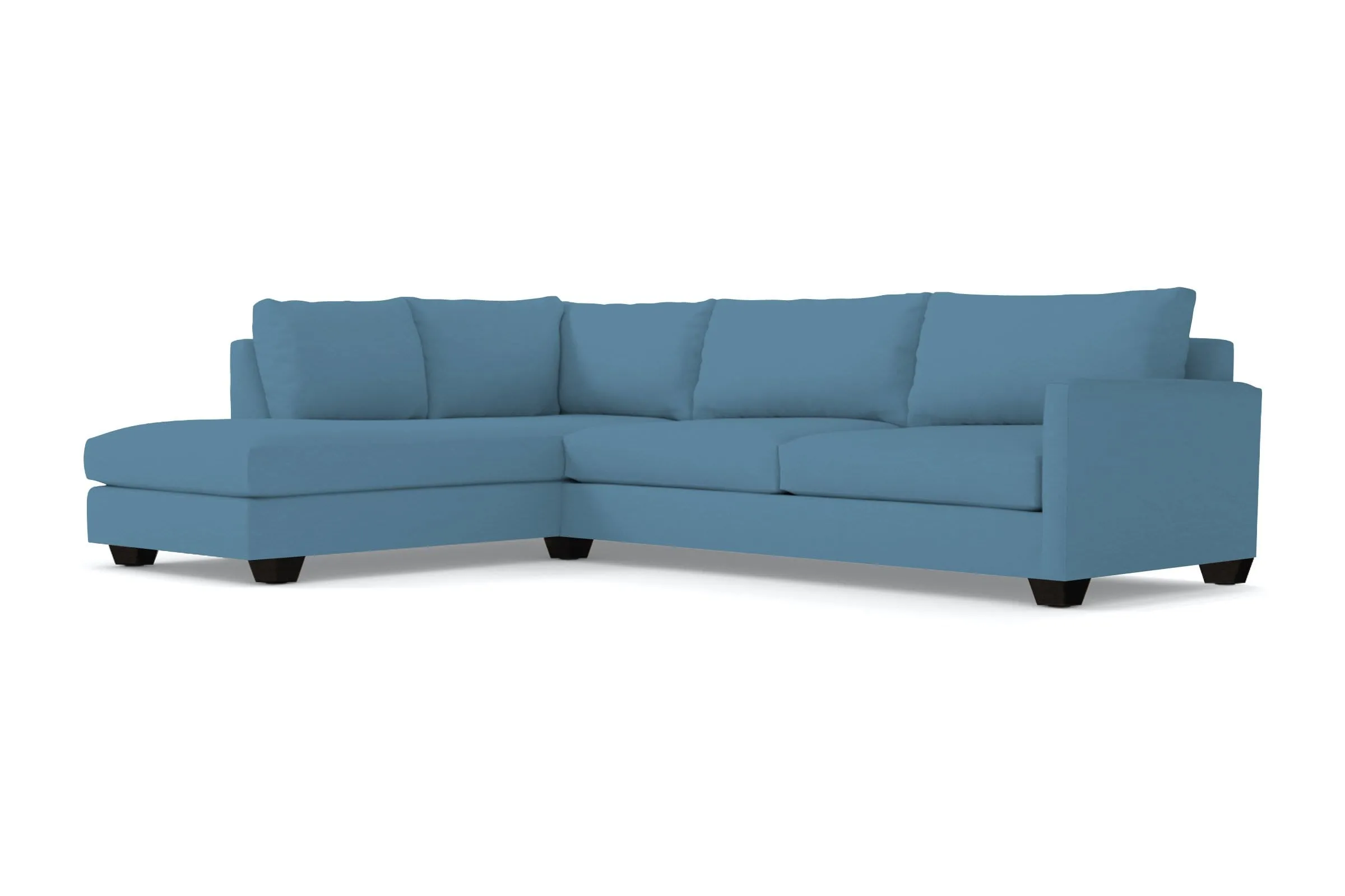 Tuxedo 2pc Sectional Sofa :: Leg Finish: Espresso / Configuration: LAF - Chaise on the Left