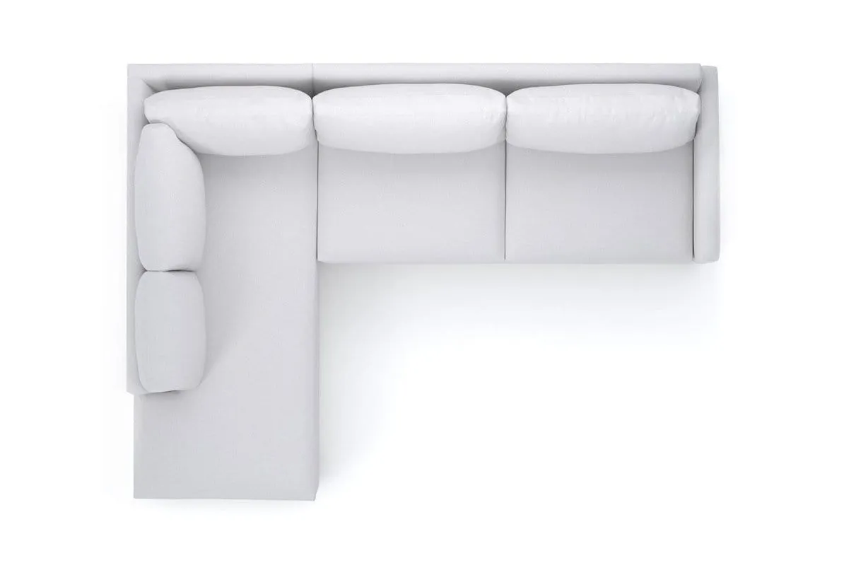 Tuxedo 2pc Sectional Sofa :: Leg Finish: Espresso / Configuration: LAF - Chaise on the Left
