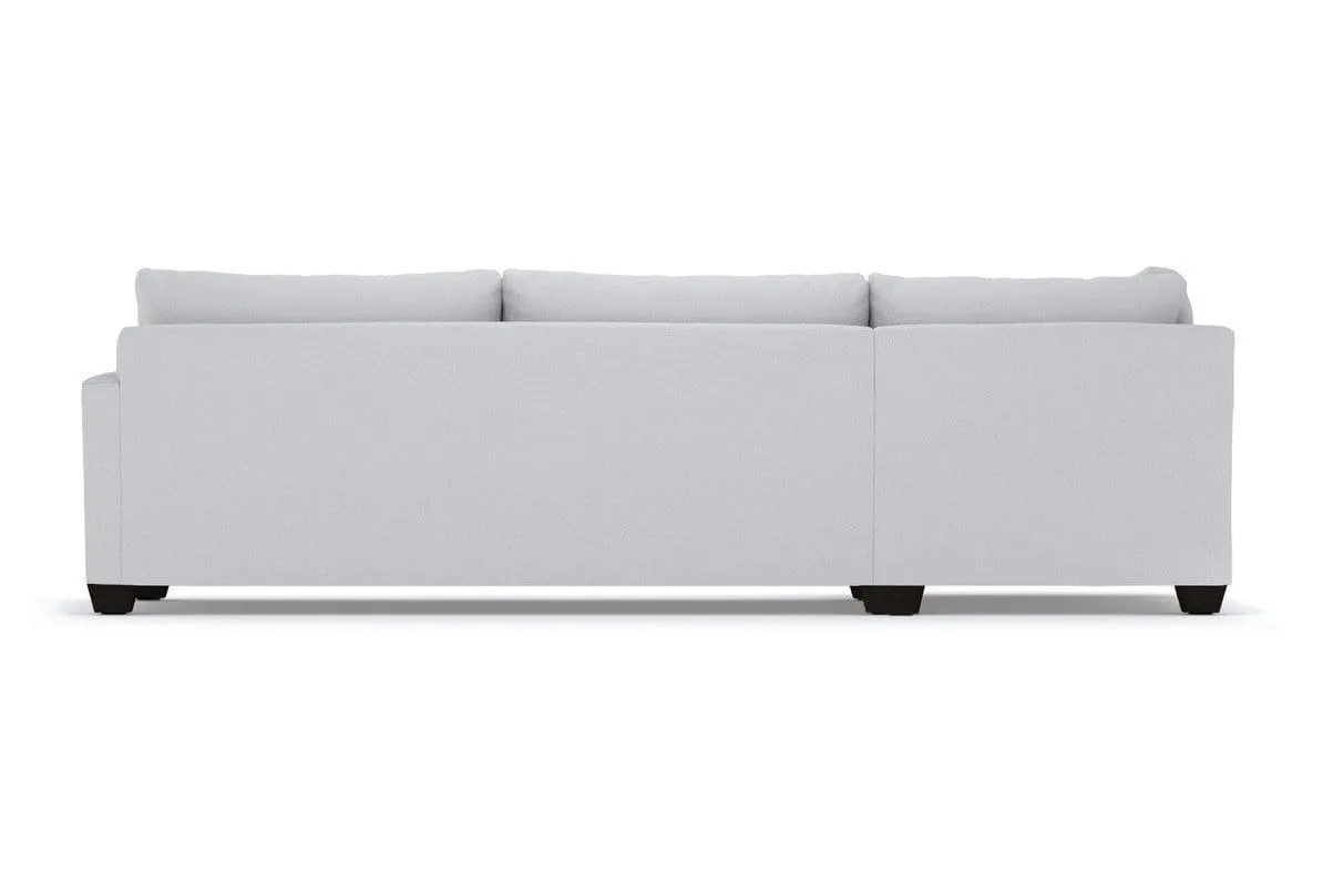 Tuxedo 2pc Sectional Sofa :: Leg Finish: Espresso / Configuration: LAF - Chaise on the Left