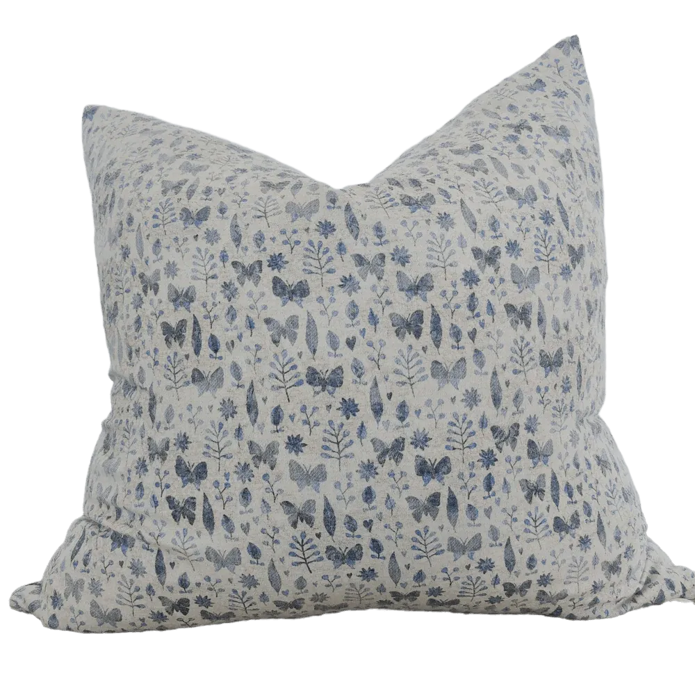 Velemount French Linen Cushion | Butterfly