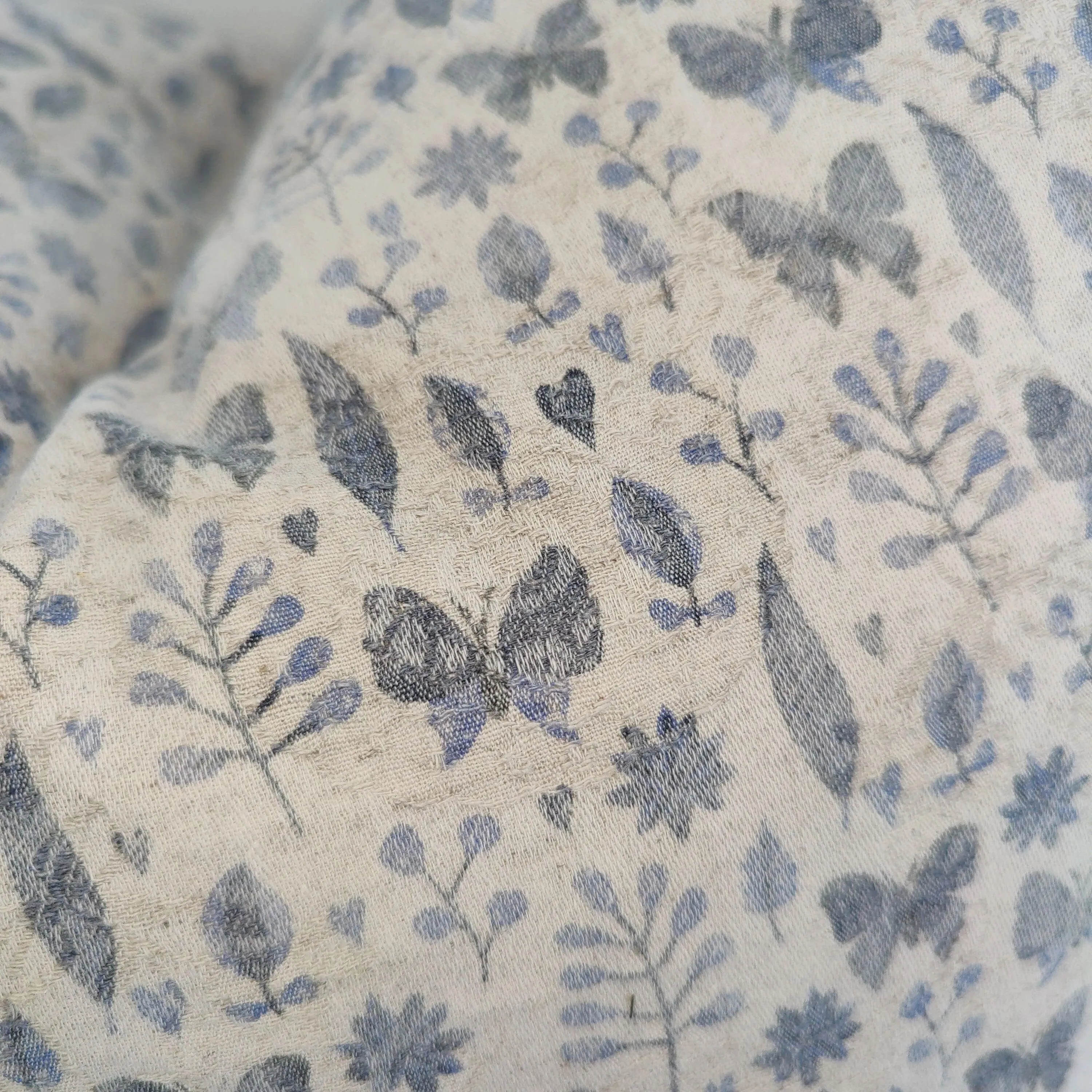 Velemount French Linen Cushion | Butterfly