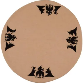 Witches Brew Nutmeg Candlemat Set Of Two CMRE0666